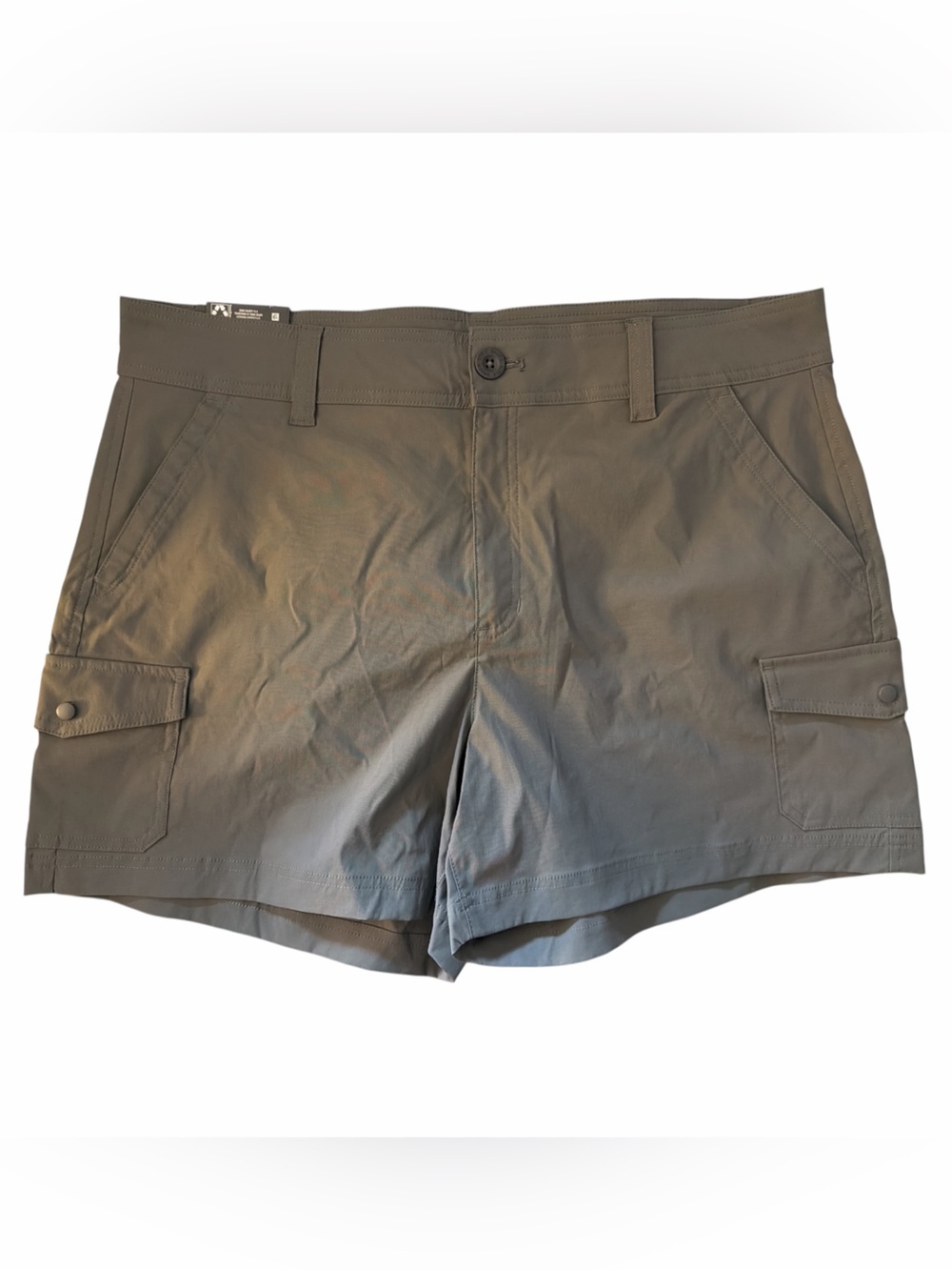 Eddie Bauer Grey Cargo 5” Shorts NWT
